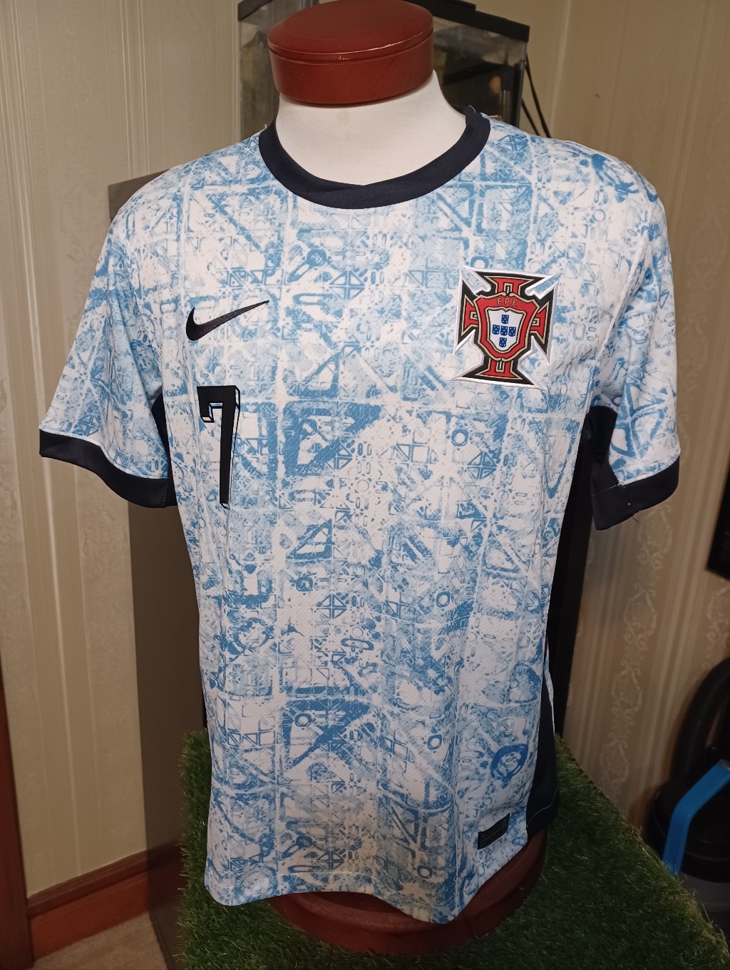 Portugal Blue & White Football Jersey By Nike - Men's